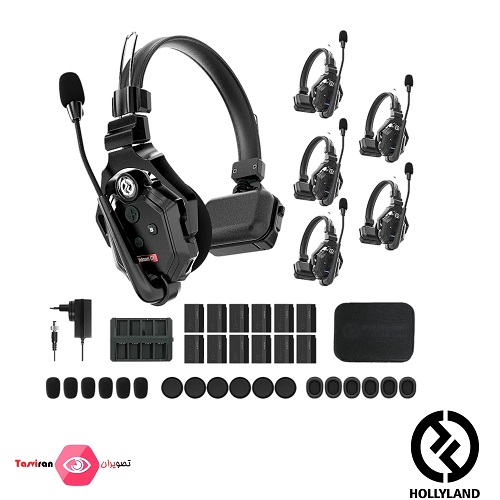 سیستم-اینترکام-بی-سیم-هالی-لند-Hollyland-6-person-Noise-Cancelling-Intercom-Headset-Full-Duplex-System